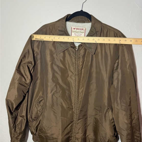 Vintage McGREGOR NYLON ANTI-FREEZE Jacket 46L, Brown JAMES DEAN Washable - Picture 7 of 8